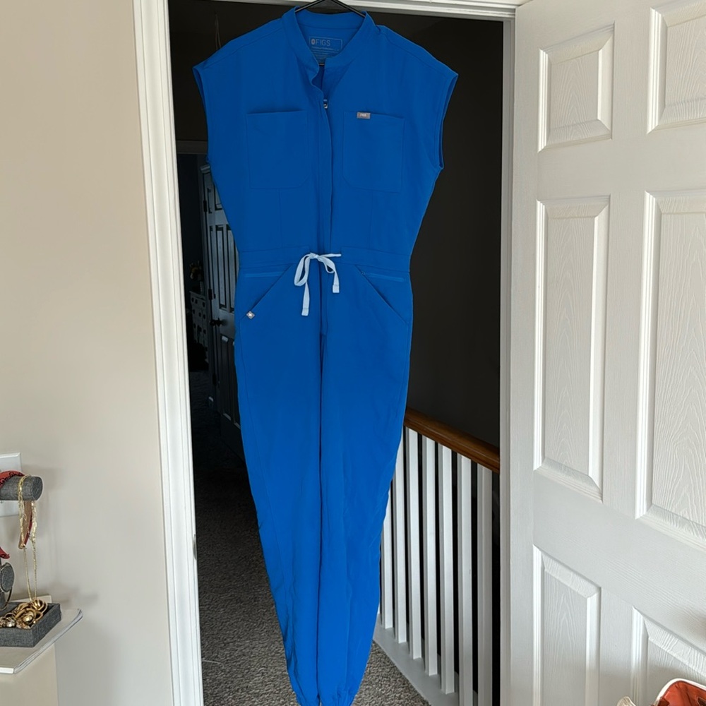 Figs. Small. Jumpsuit. Blue